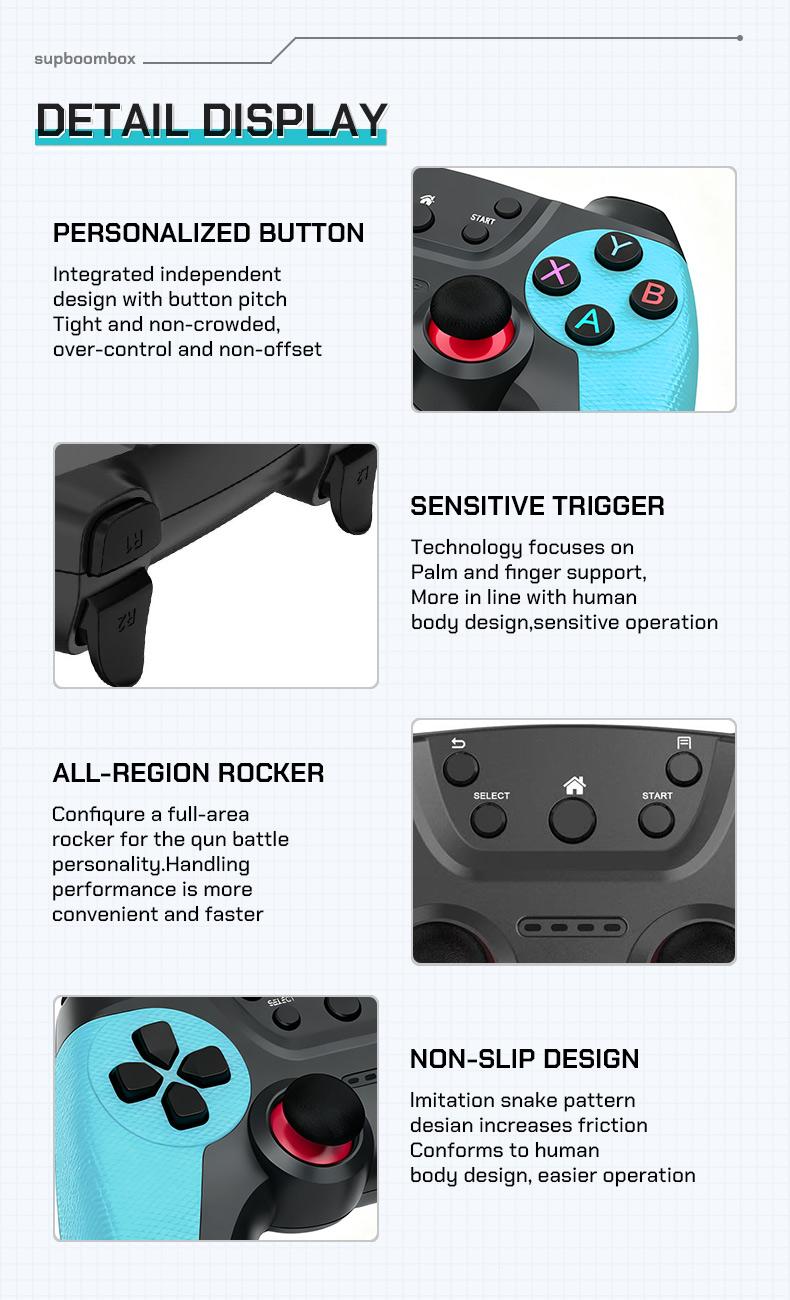 Retro gaming console stick, nostalgic gaming experience, dual 2.4G wireless controllers, plug-and-play TV game stick.