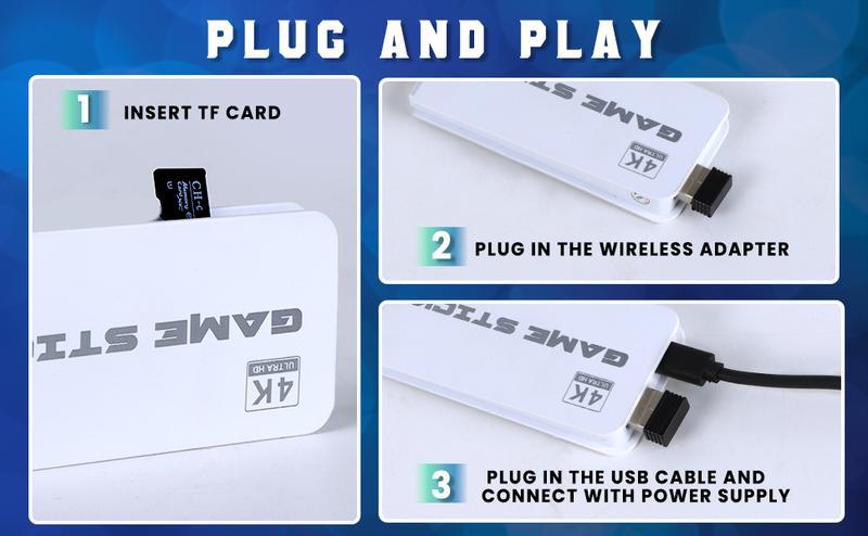 2025 New Video Gamepad Console with 20,000+ Games,ChildhoodClassic Game,4K HDMIOutput, Wireless Joystick&Game Emulator, Arcade Retro Arcade