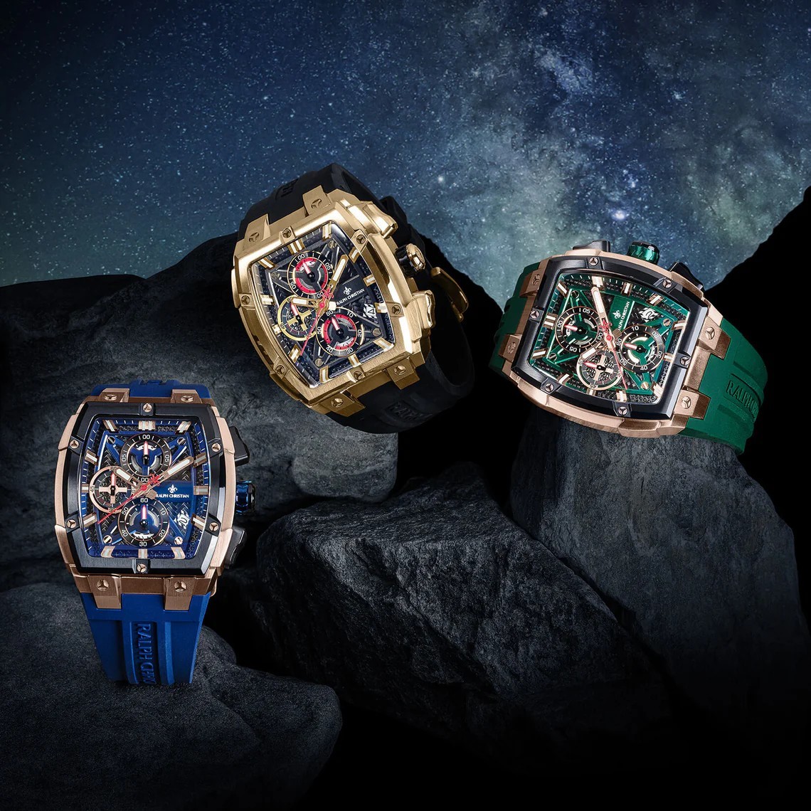 Polaris Chrono – Елегантен мъжки хронограф – Обсидианово черен