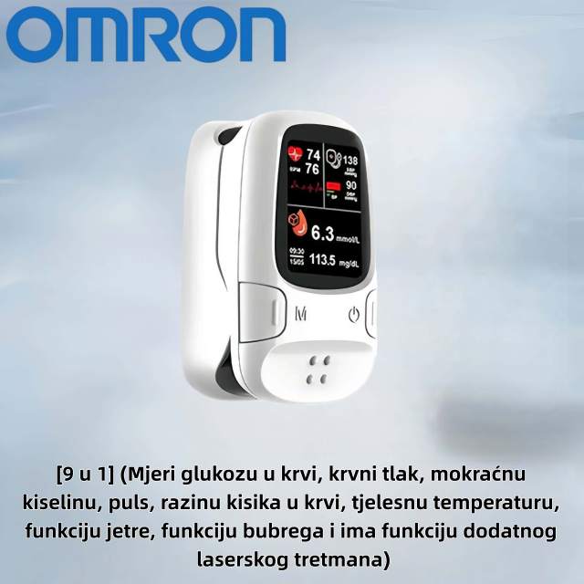 Omron™ predstavlja novo lansirani neinvazivni pametni mjerač glukoze u krvi 🔥Proizvedeno u SAD-u🔥