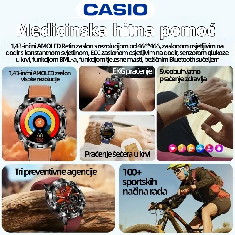 CASIO-jeva prekretnica u 2026.: Prvi pametni sat sposoban "čitati" podatke o vašem tijelu