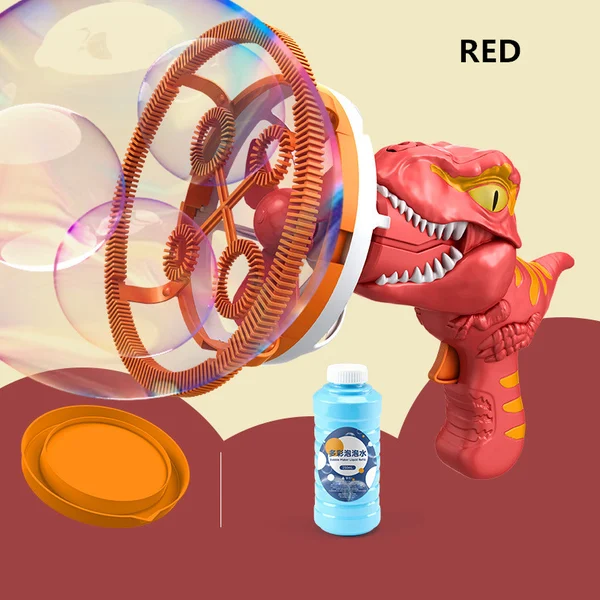 🦖Máquina elétrica de bolhas de dinossauro