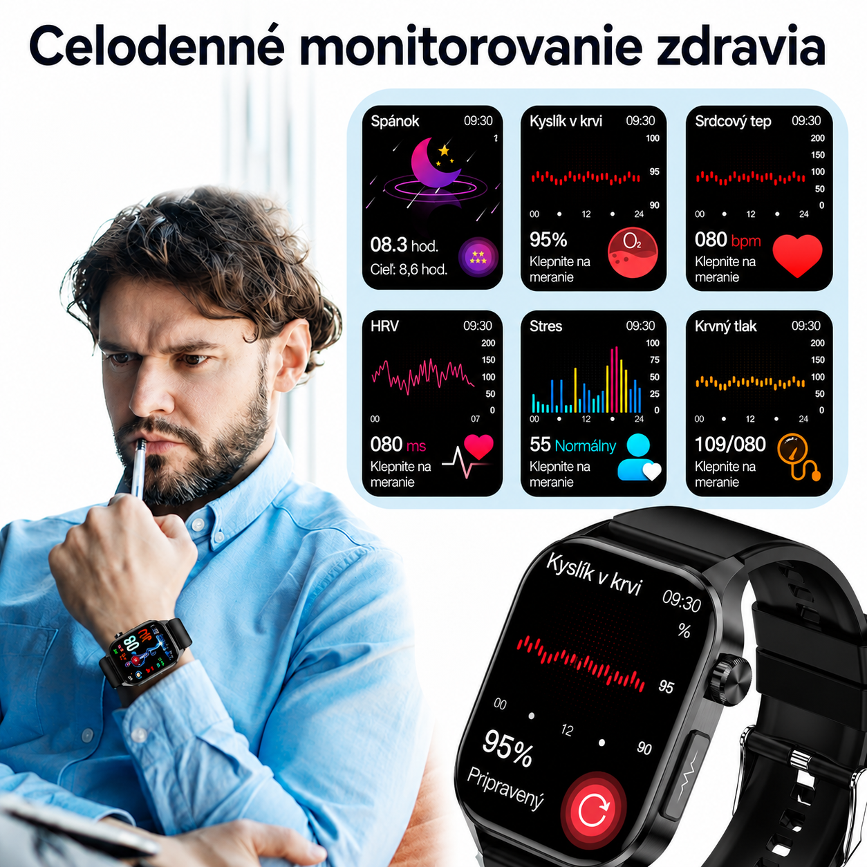 ⌚ Hodinky Casio Health Watch — monitorujú hladinu glukózy v krvi, hladinu kyslíka v krvi, srdcovú frekvenciu a údaje o aktivite