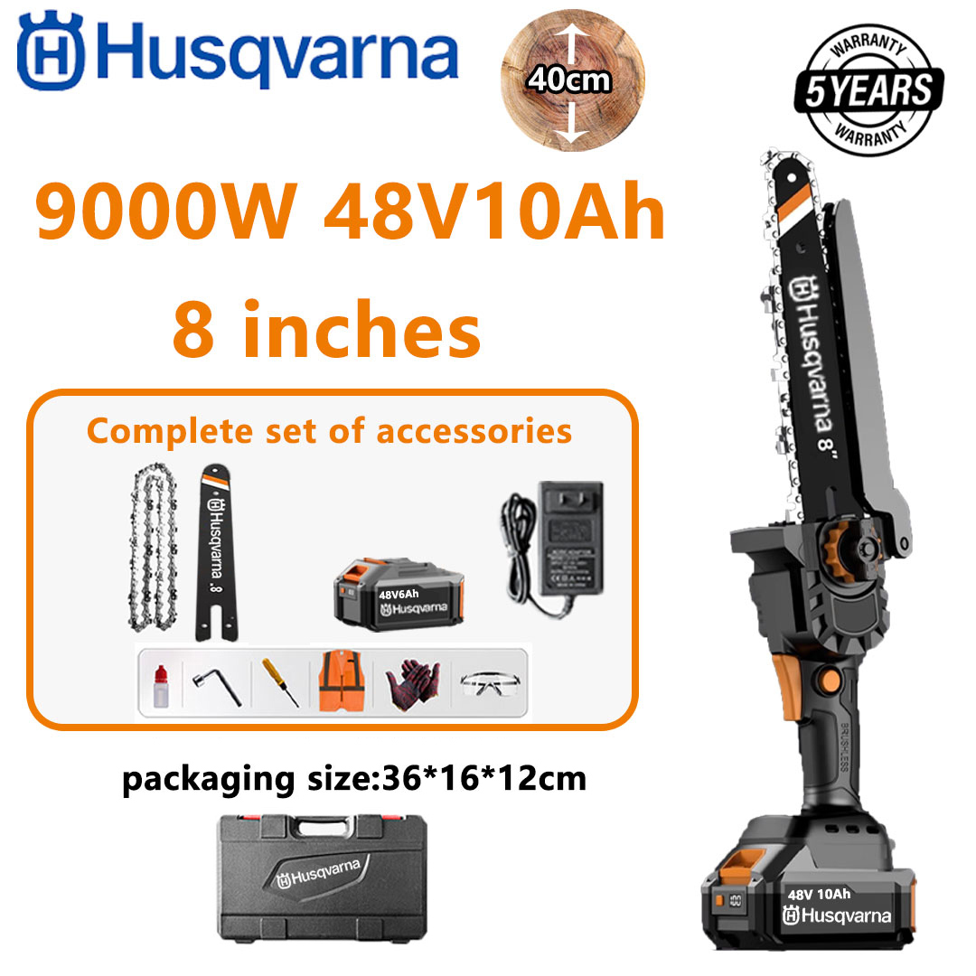 Prenosna motorna žaga Husqvarna z 15000 W litijevimi baterijami