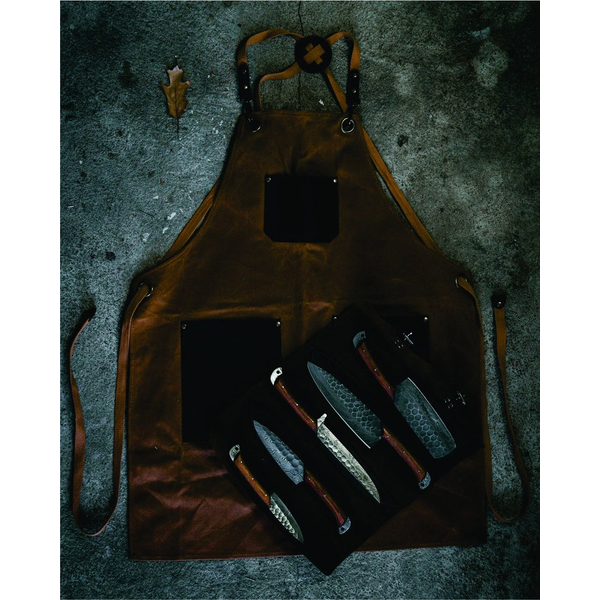 Rankų darbo Damasko plieno 5 vnt virtuvinių peilių rinkinys, rankų darbo Damasko virėjo rinkinys, virtuviniai peiliai, Damasko virėjo peiliai