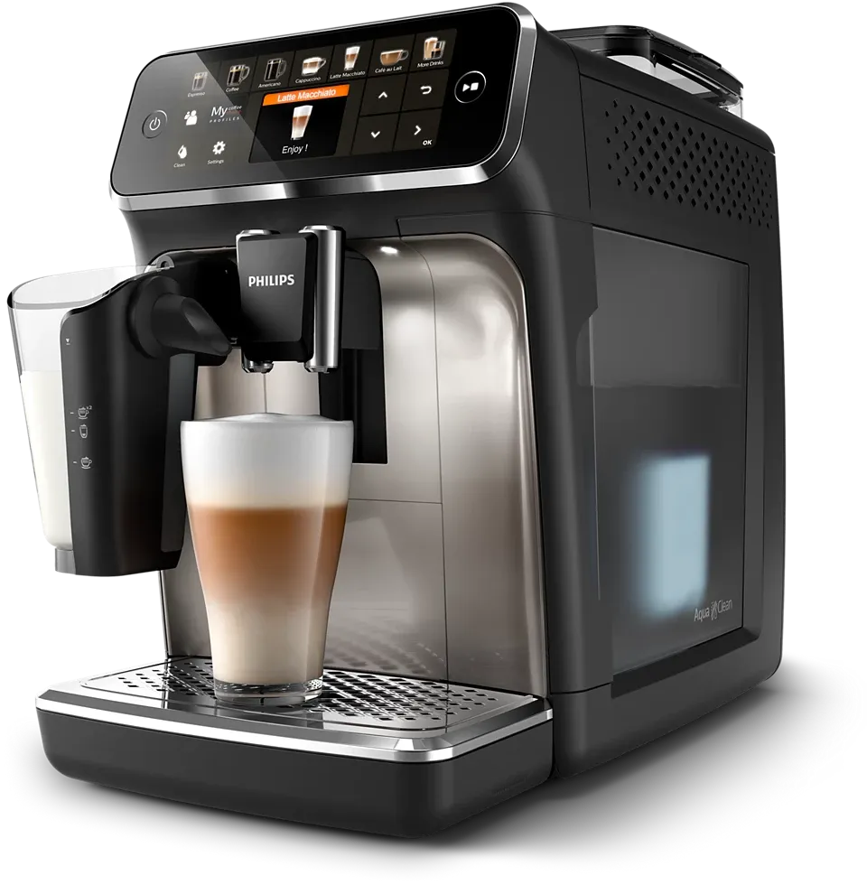 PHILIPS Series 5400 LatteGo Kaffeevollautomat - Schwarz/Chrom