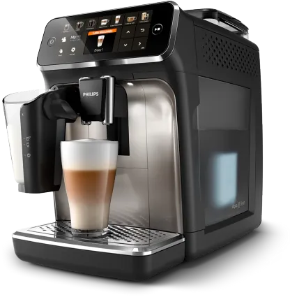 PHILIPS Series 5400 LatteGo Kaffeevollautomat - Schwarz/Chrom