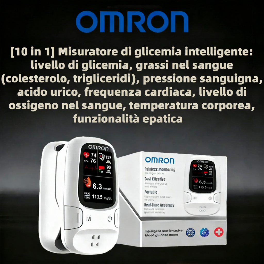 Omron™ lancia nel 2026 un nuovo misuratore di glicemia intelligente e non invasivo 🔥