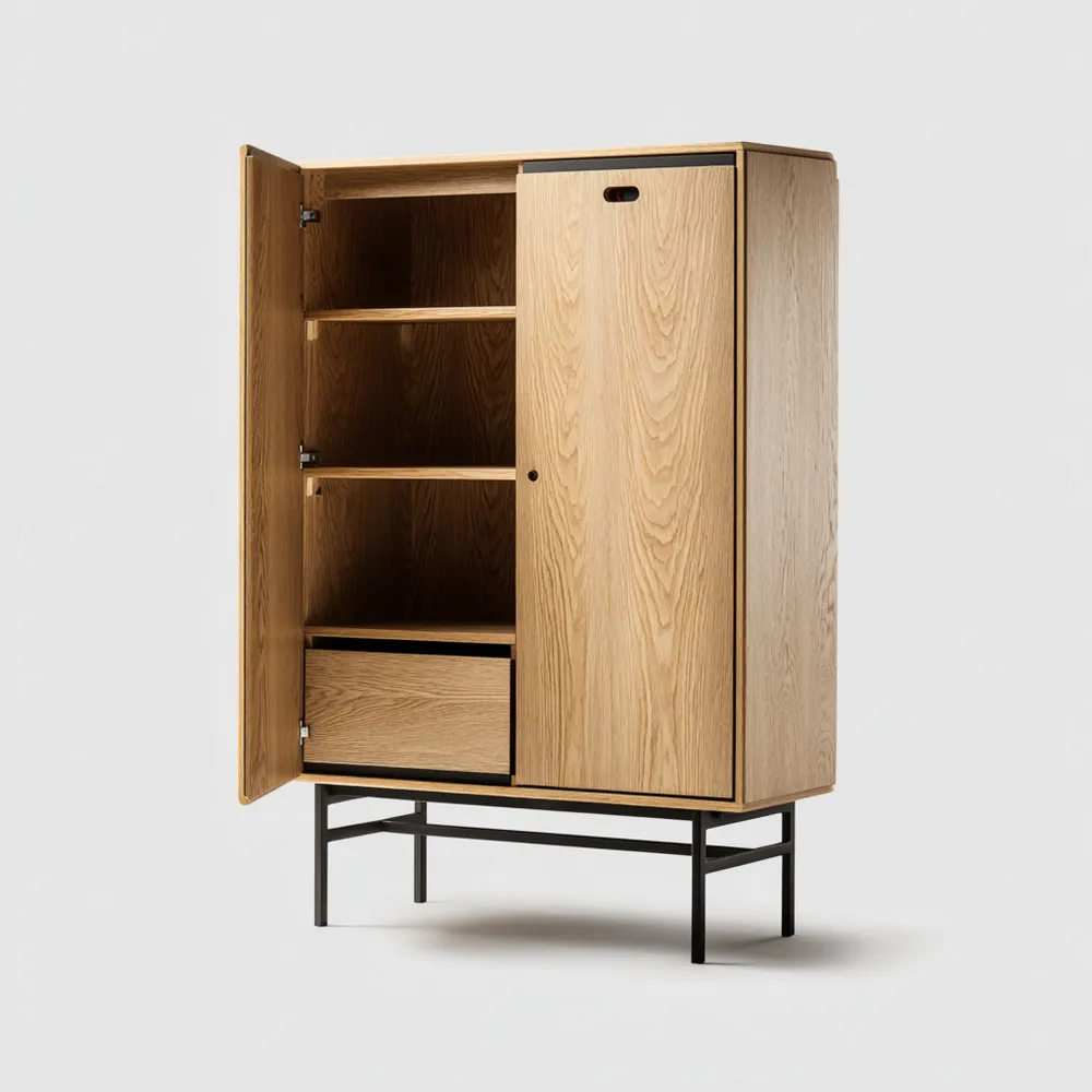 Armadio contenitore 80x40x160 cm in legno di Rovere – Design moderno