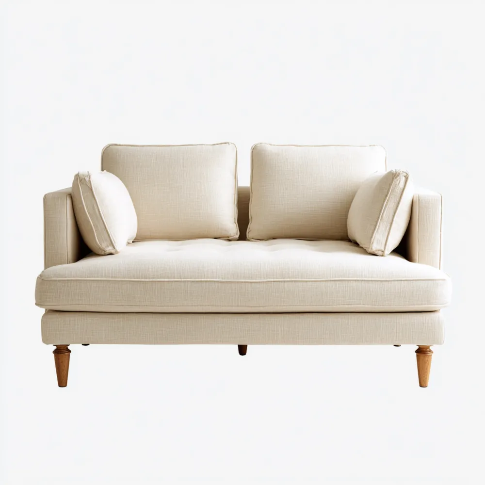 Divano due posti 150x85x90 cm - Beige - Design Contemporaneo