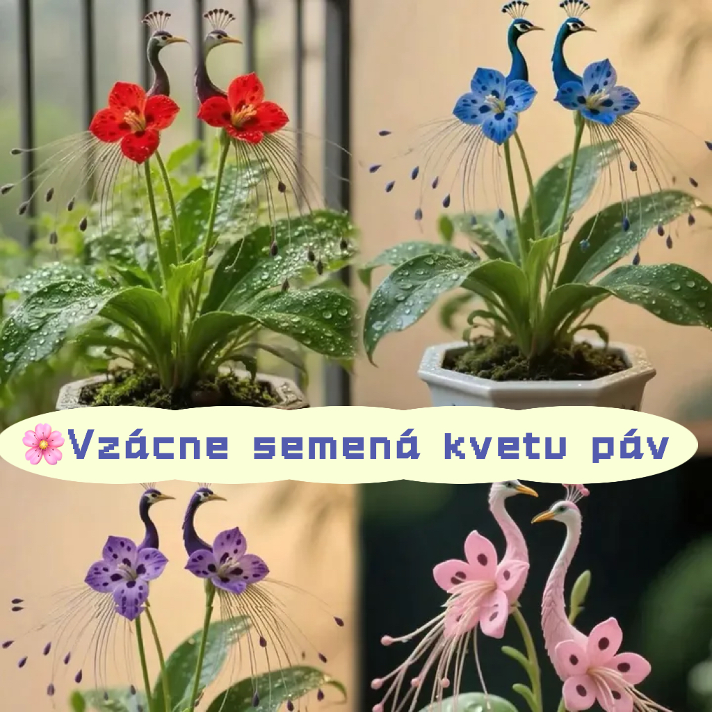 🏆 Predalo sa viac ako 75 000 balení!🌸Vzácne semená kvetov pávieho kvetu – ľahko sa pestujú, produkujú krásne farby! 🌿