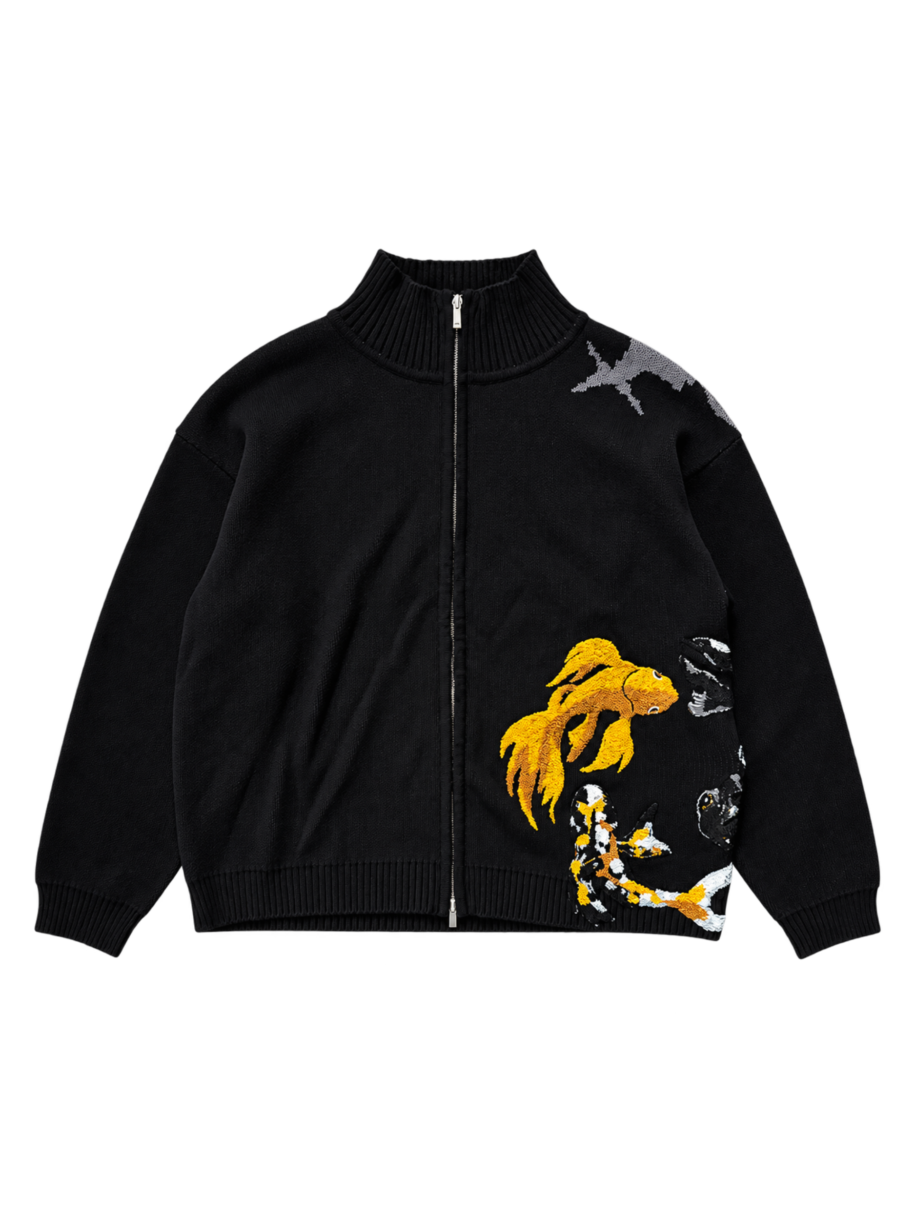 TWIN CARP TEXTURED ZIP JACKET