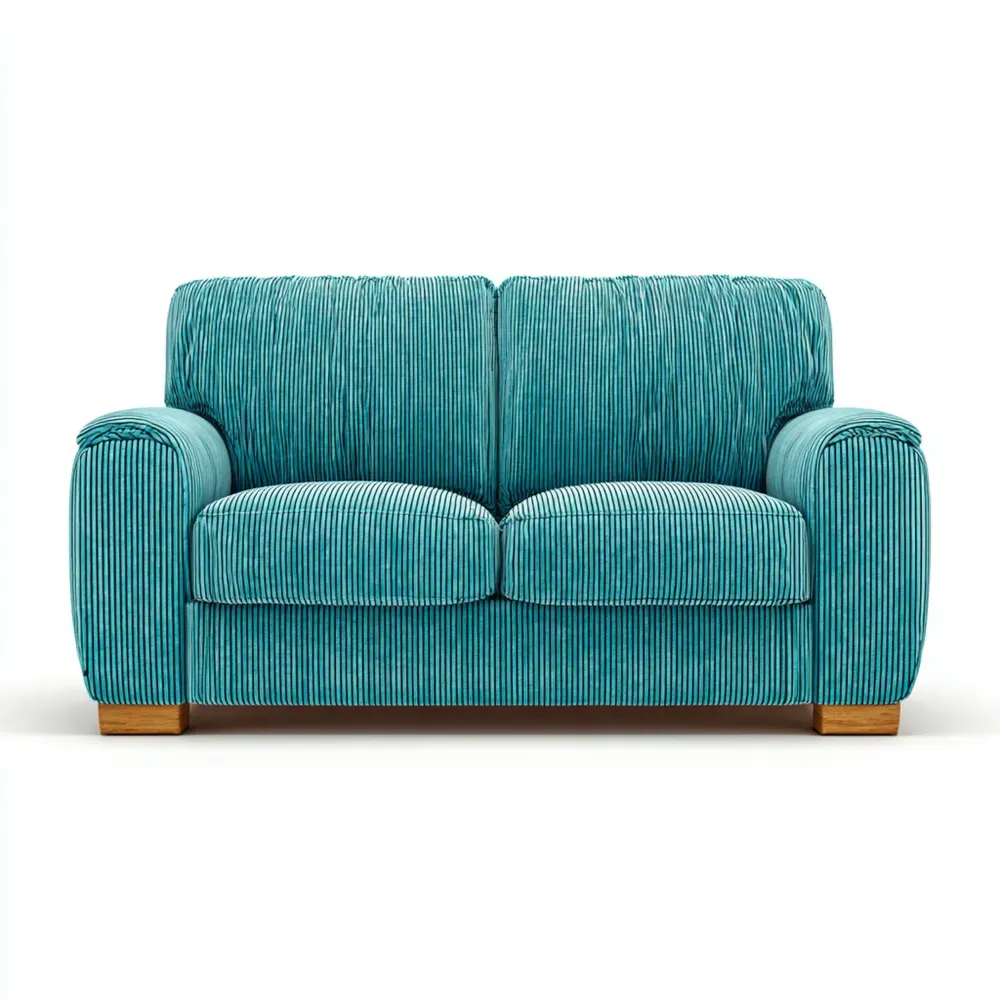 2-Sitzer-Sofa Cord 150x85x90 cm - Türkis - Modernes Design-Stylalivo