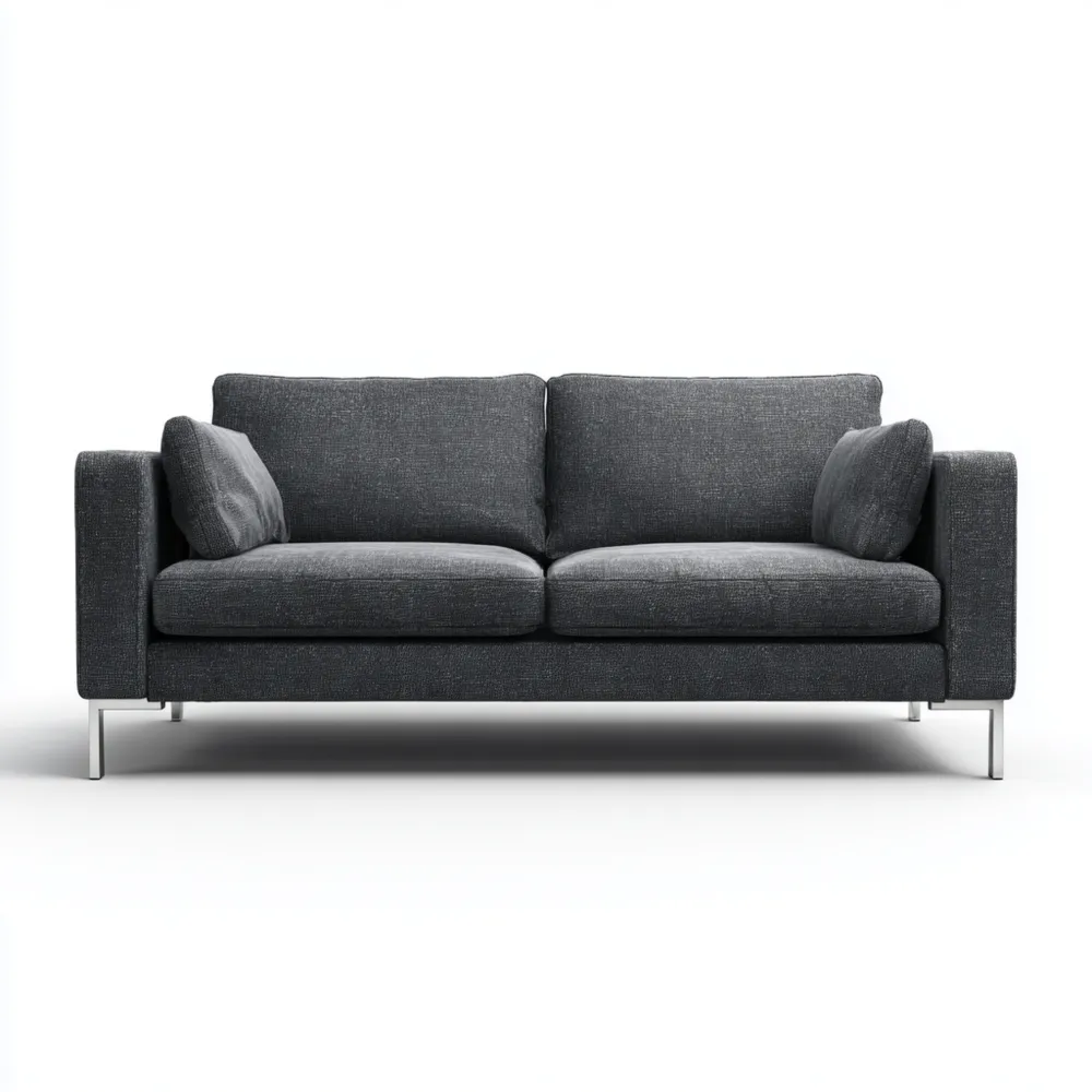 2-Sitzer-Sofa Stoff 200x85x90 cm - Dunkelgrau - Modernes Design-Stylalivo