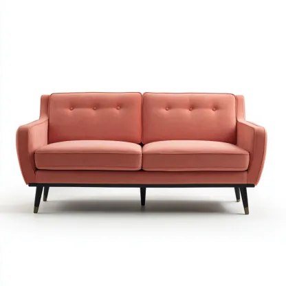 2-Sitzer-Sofa Stoff 150x85x90 cm – Koralle – Modernes Design-Stylalivo