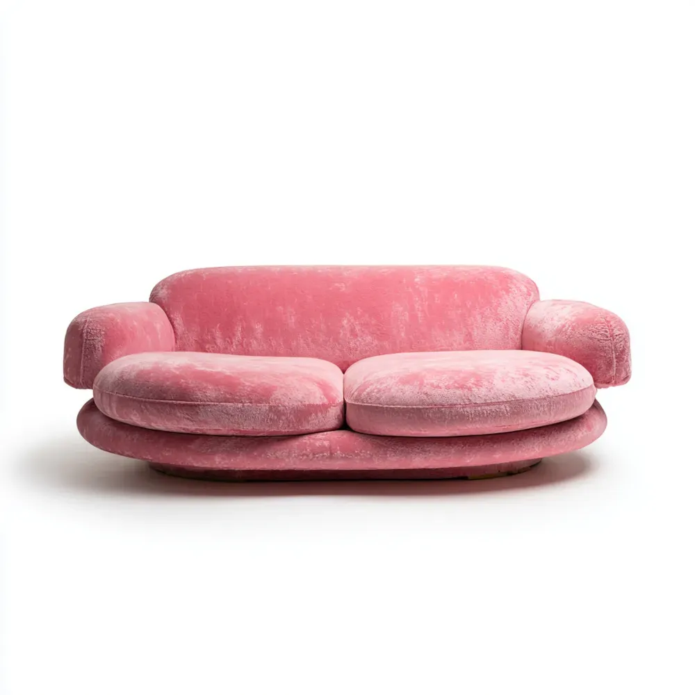 2-Sitzer Sofa Samt 180x95x85 cm - Rosa - Modernes Design-Stylalivo