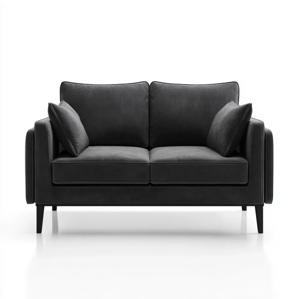 2-Sitzer-Sofa Stoff 150x85x90 cm - Dunkelgrau - Modernes Design-Stylalivo