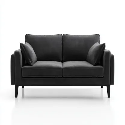 2-Sitzer-Sofa Stoff 150x85x90 cm - Dunkelgrau - Modernes Design-Stylalivo