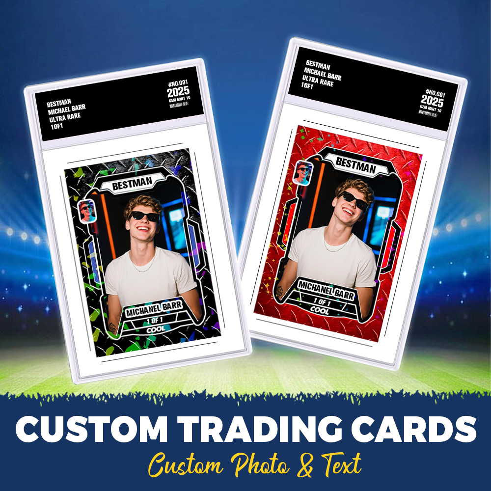 Custom Poke Card Sport Portrait from Photo Personalised Sports-Themed Trainer Card with Custom Name & Stats Unique Gift for Athletes & Fans