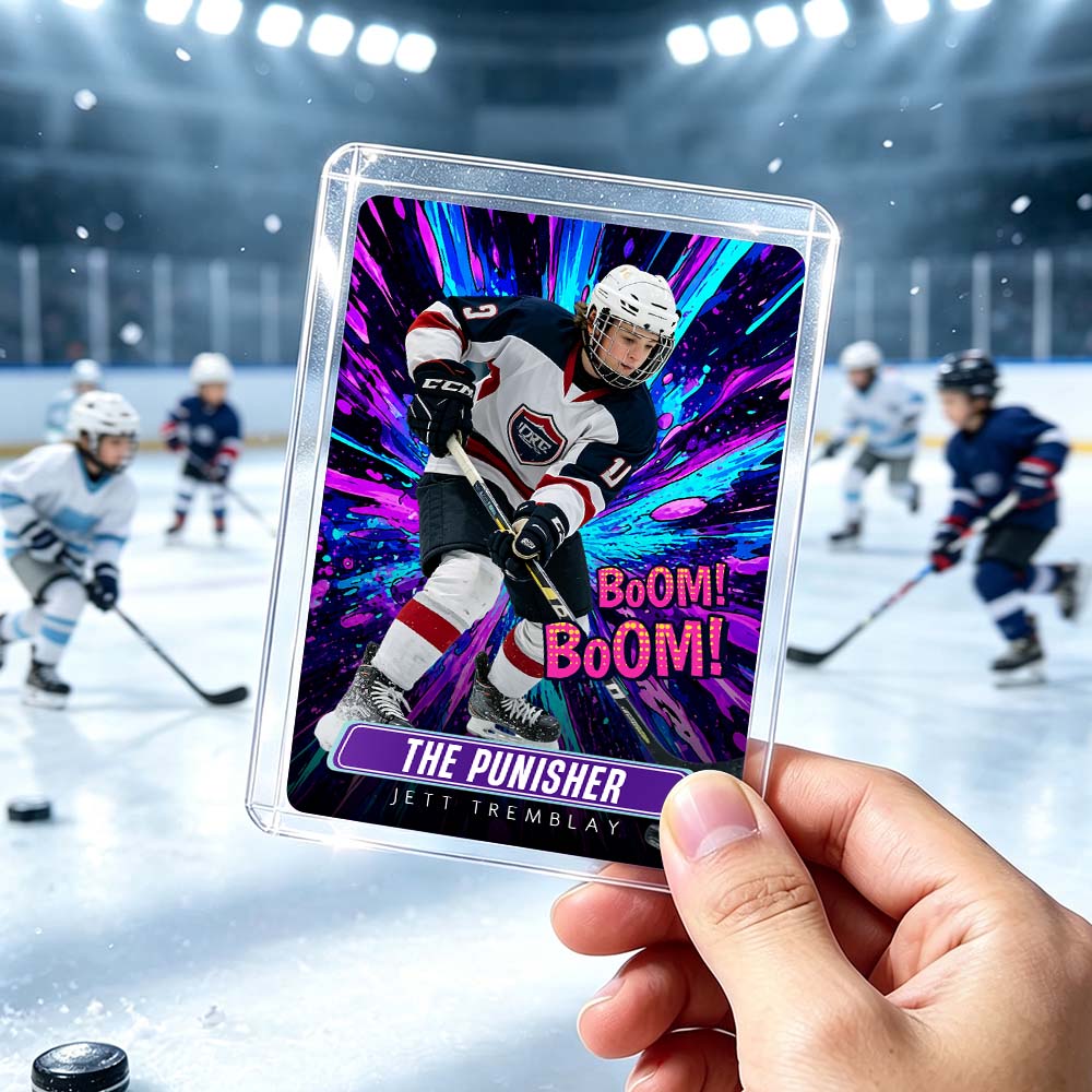 Custom Sports Trading Card Personalized Photo Portrait Card for Athletes and Fans - CustomCardverseUK