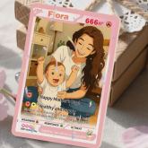 Custom Mother's Day Card, Personalised Mum & Baby Card, Mother’s Day Gift from Son Daughter