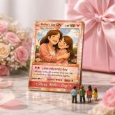 Custom Anime Style Couple Card, Personalised Mother’s Day Gift, Romantic Keepsake, Photo to Card, Unique Love Gift
