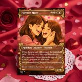 Personalised Mothers Day Mum MTG Style Card, Custom Trading Card from Photo, Mothers Day Keepsake Fantasy Card Gift