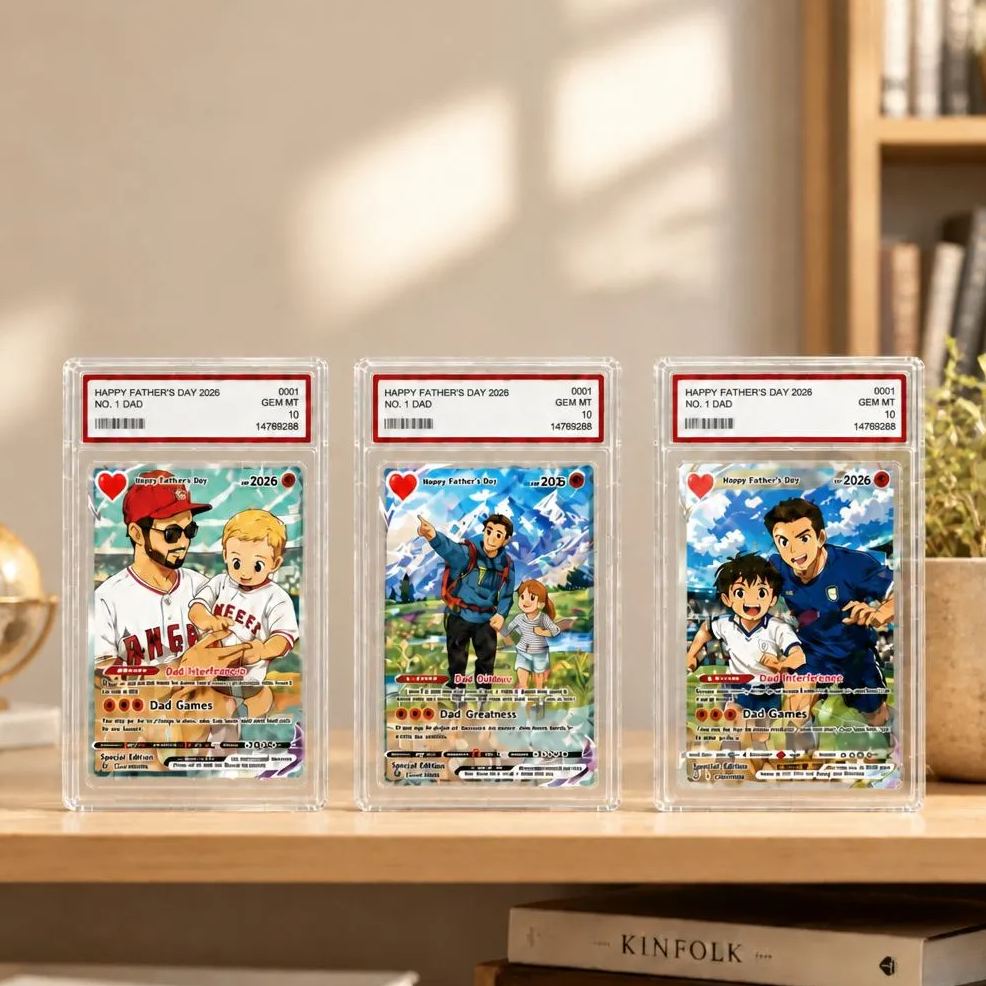 Personalized Anime Acrylic Photo Block, Father's Day Gift From Kid,  Custom Gamer Dad Gift, New Dad Gift, Husband Gift From Wife - CustomCardverseUK