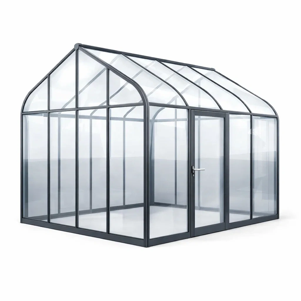 Serre aluminium et polycarbonate 250 x 300 x 250 cm-dreamnookzz