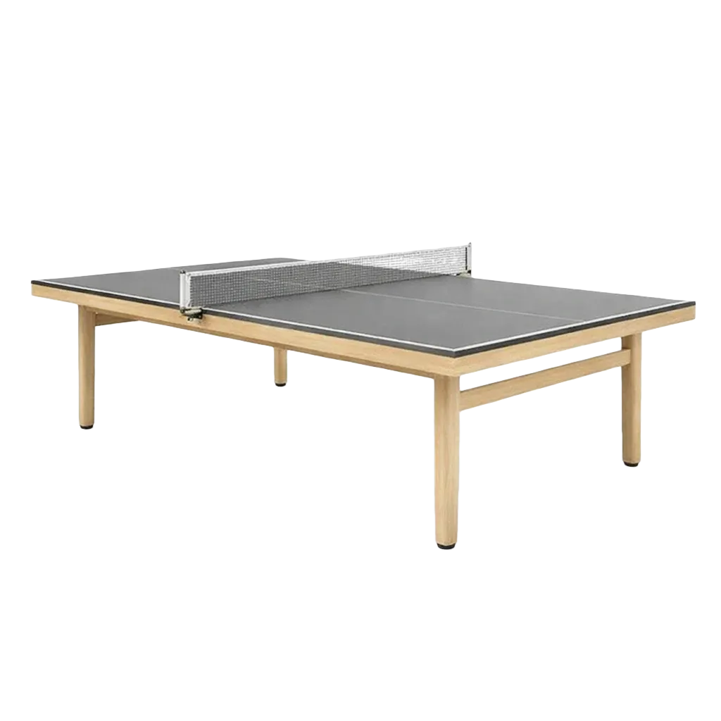 Table de ping-pong en bois et mdf gris noir 274x152.5x76 cm-Dreamcushionfit