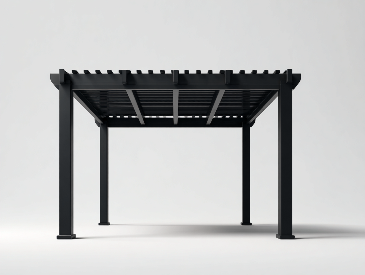 Gartenüberdachungen Pergola Metall 300x300x240 cm - Schwarz - modernes Design-Sofagetmart