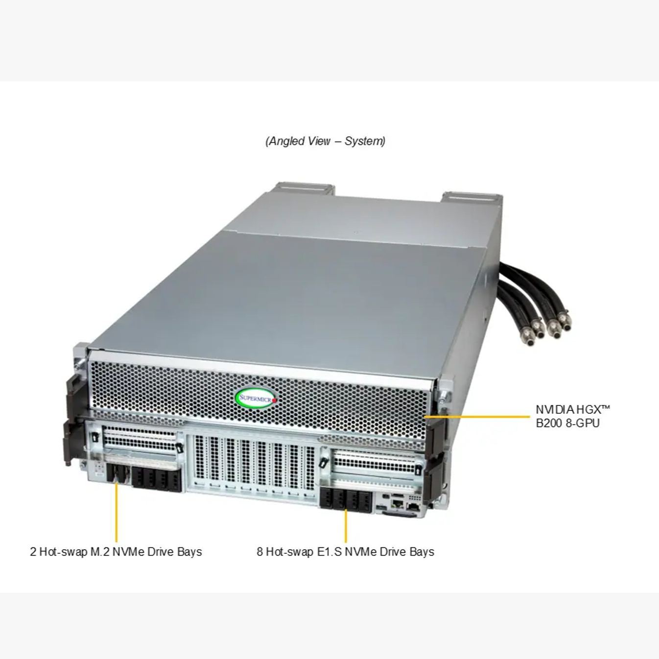 DP Intel 4U Liquid-Cooled System with NVIDIA HGX B200 8-GPU (complete rack and onsite service are required)