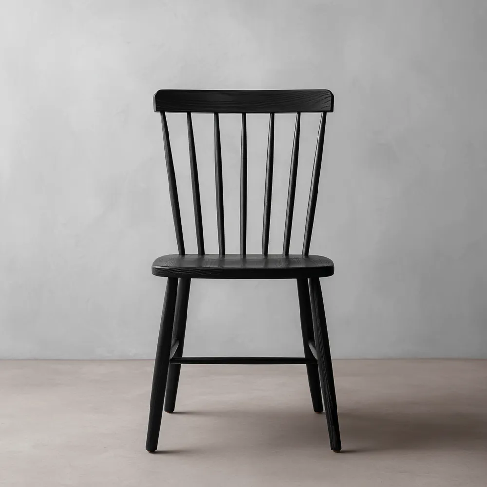 Chaise de salle à manger 45x50x85 cm Bois Noir – Design Classique
