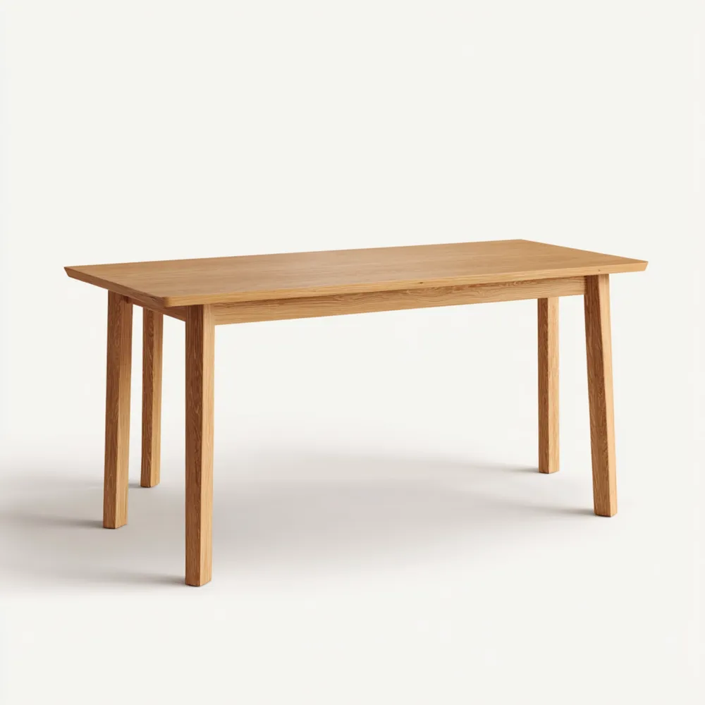 Table à manger en bois de chêne 180x90x75 cm – Style scandinave