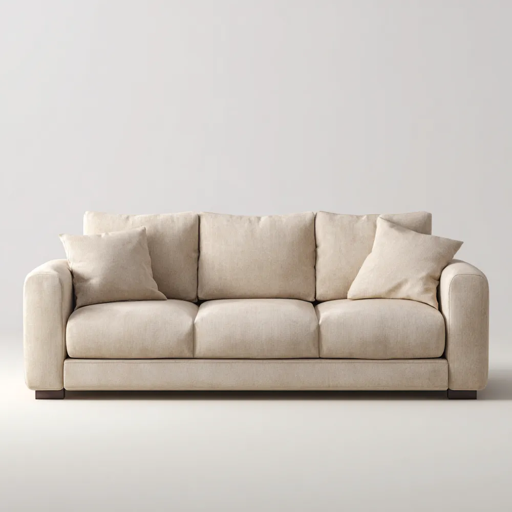 Divano a tre posti 200x95x85 cm - Beige - Stile Contemporaneo