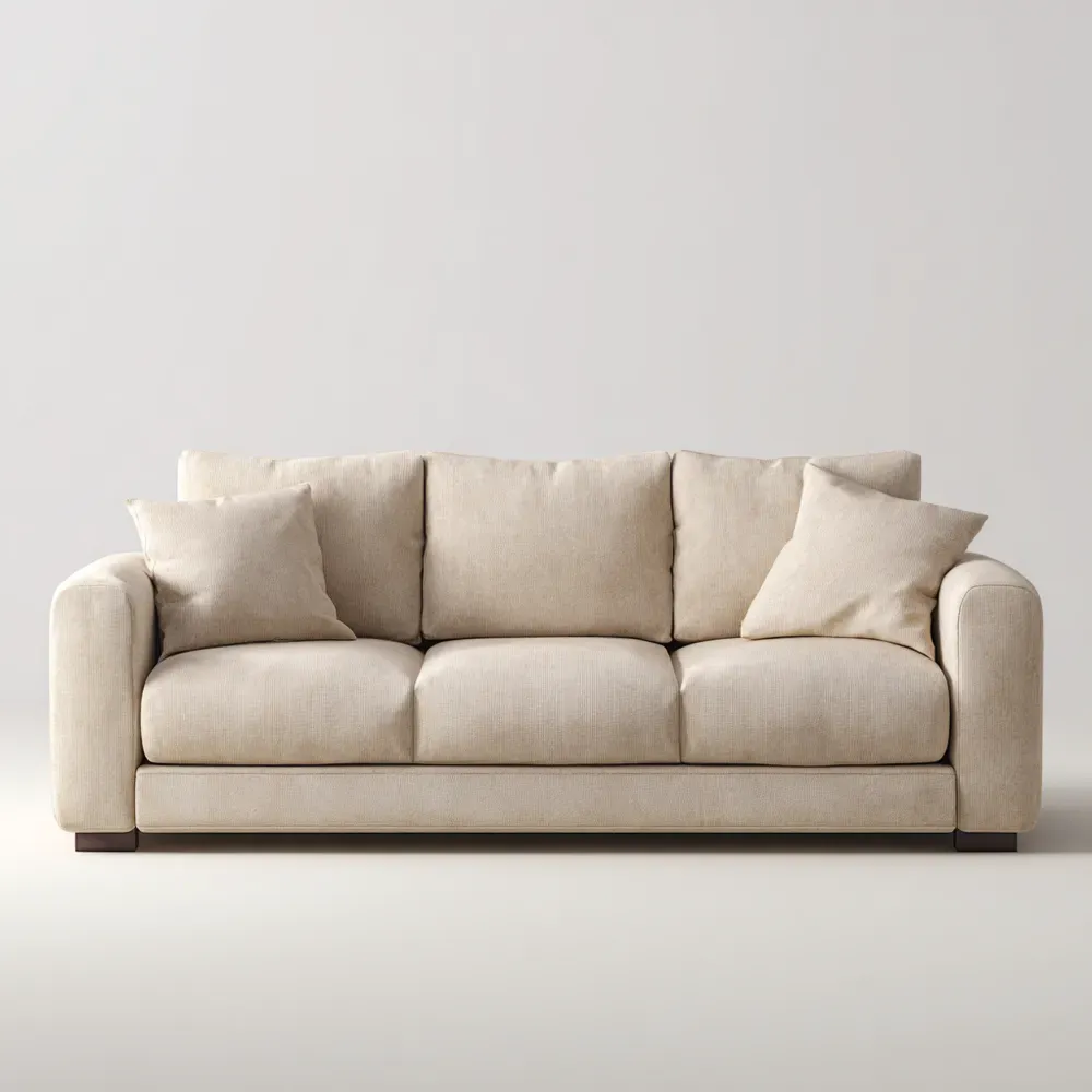 Divano a tre posti 200x95x85 cm - Beige - Stile Contemporaneo