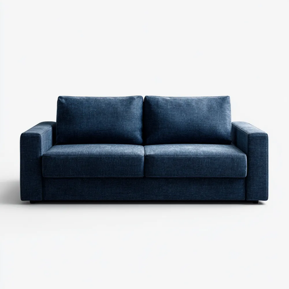 Divano due posti 150x90x85 cm - Blu - Design Moderno