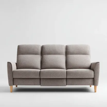 Divano a tre posti 200x90x95 cm in Tessuto – Grigio Chiaro