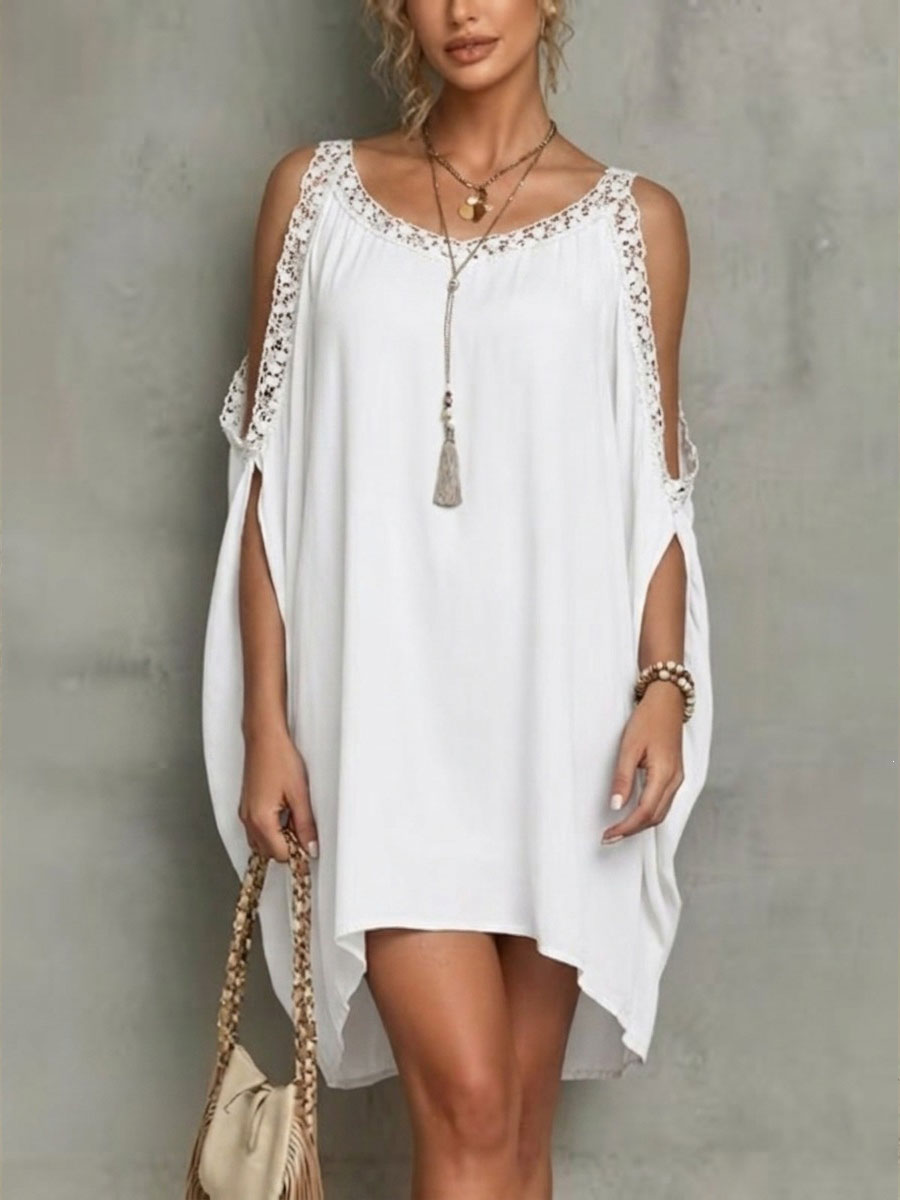 Women's Bohemian Batwing-sleeve Asymmetrical Dress