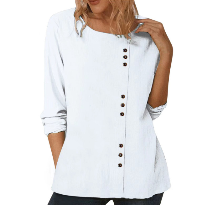 Round Neck Long Sleeve Top