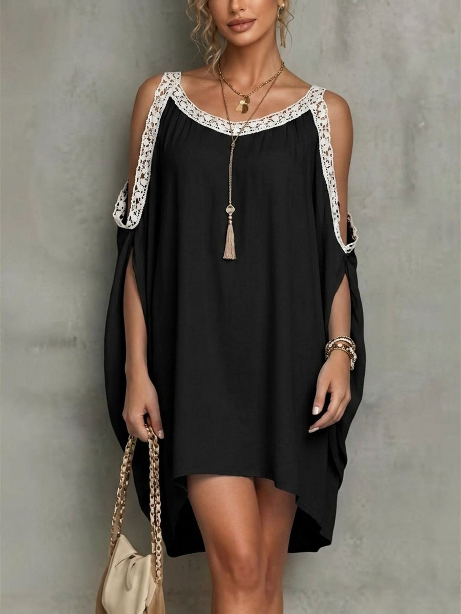 Women's Bohemian Batwing-sleeve Asymmetrical Dress