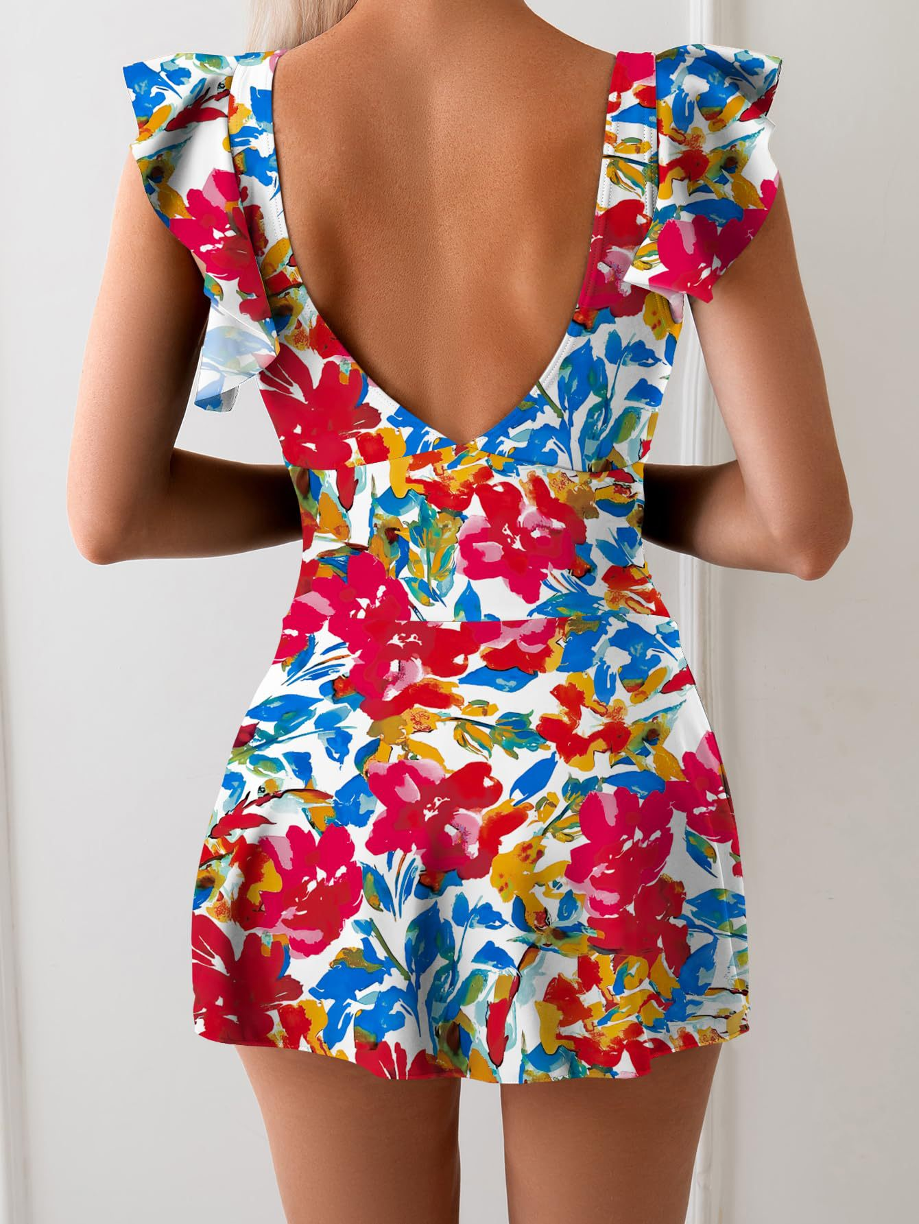 Fashionable Skirt Swimsuit  New Sexy Lace One-Piece Swimsuit