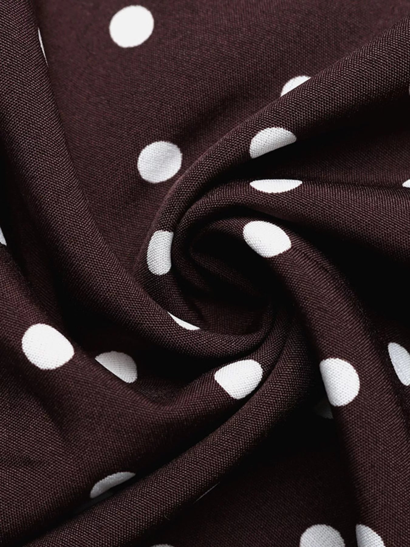 Halter Neck Polka Dot Maxi Dress