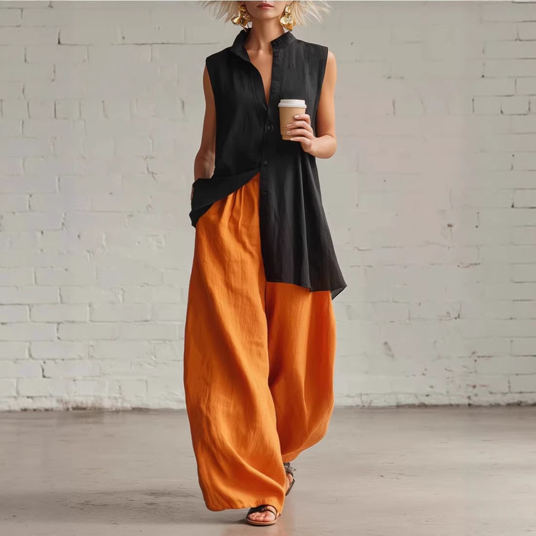 Effortless Chic Linen Two-Piece Set