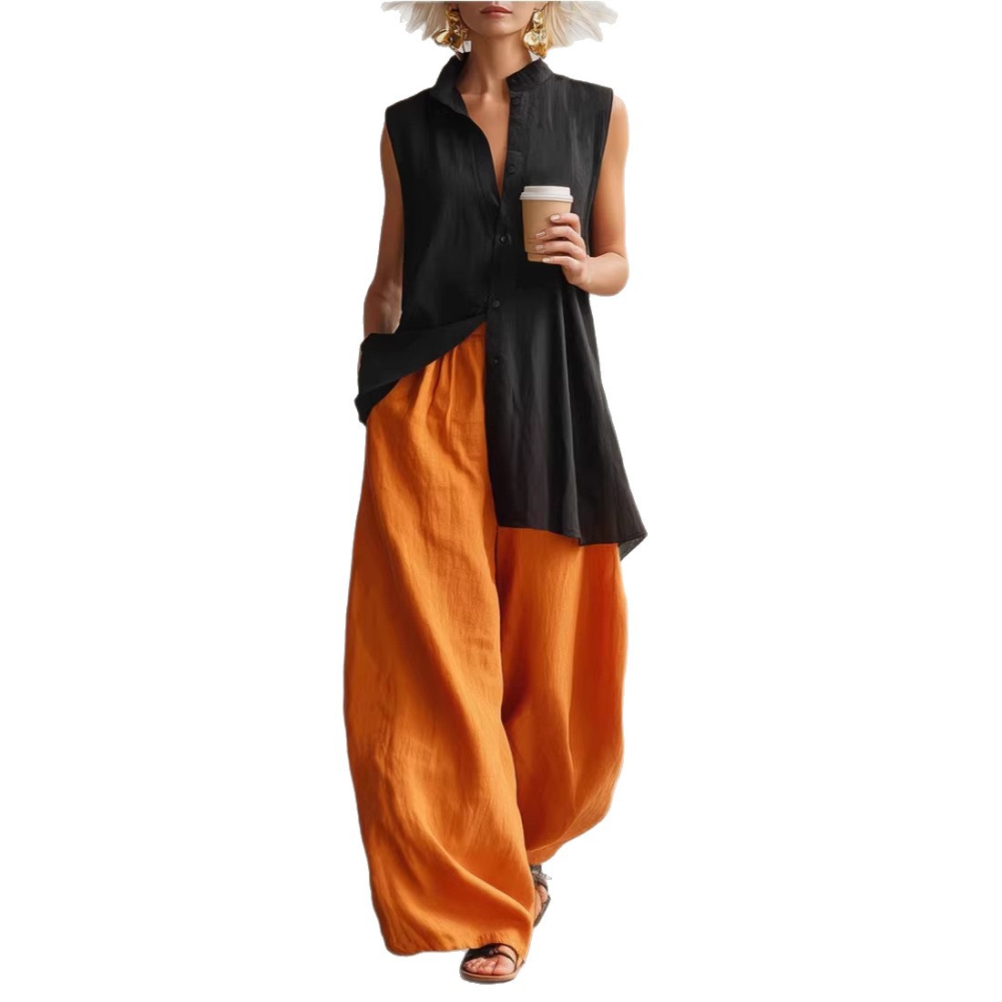 Effortless Chic Linen Two-Piece Set