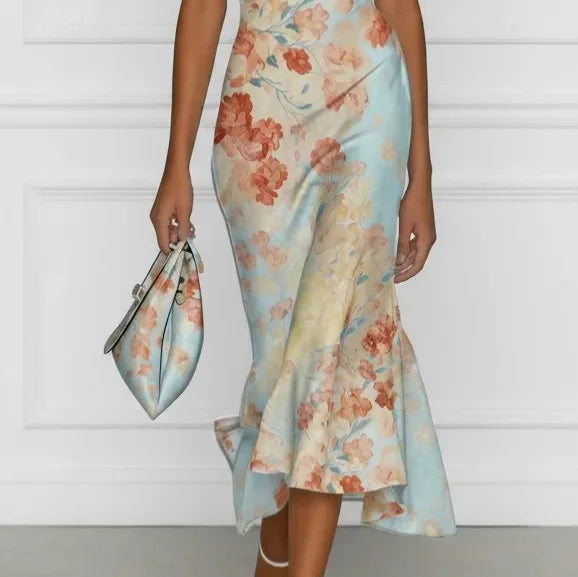 Floral Off-Shoulder Elegance Dress