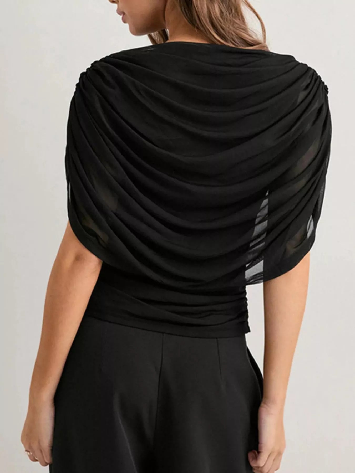 Ruched Short Sleeve Top