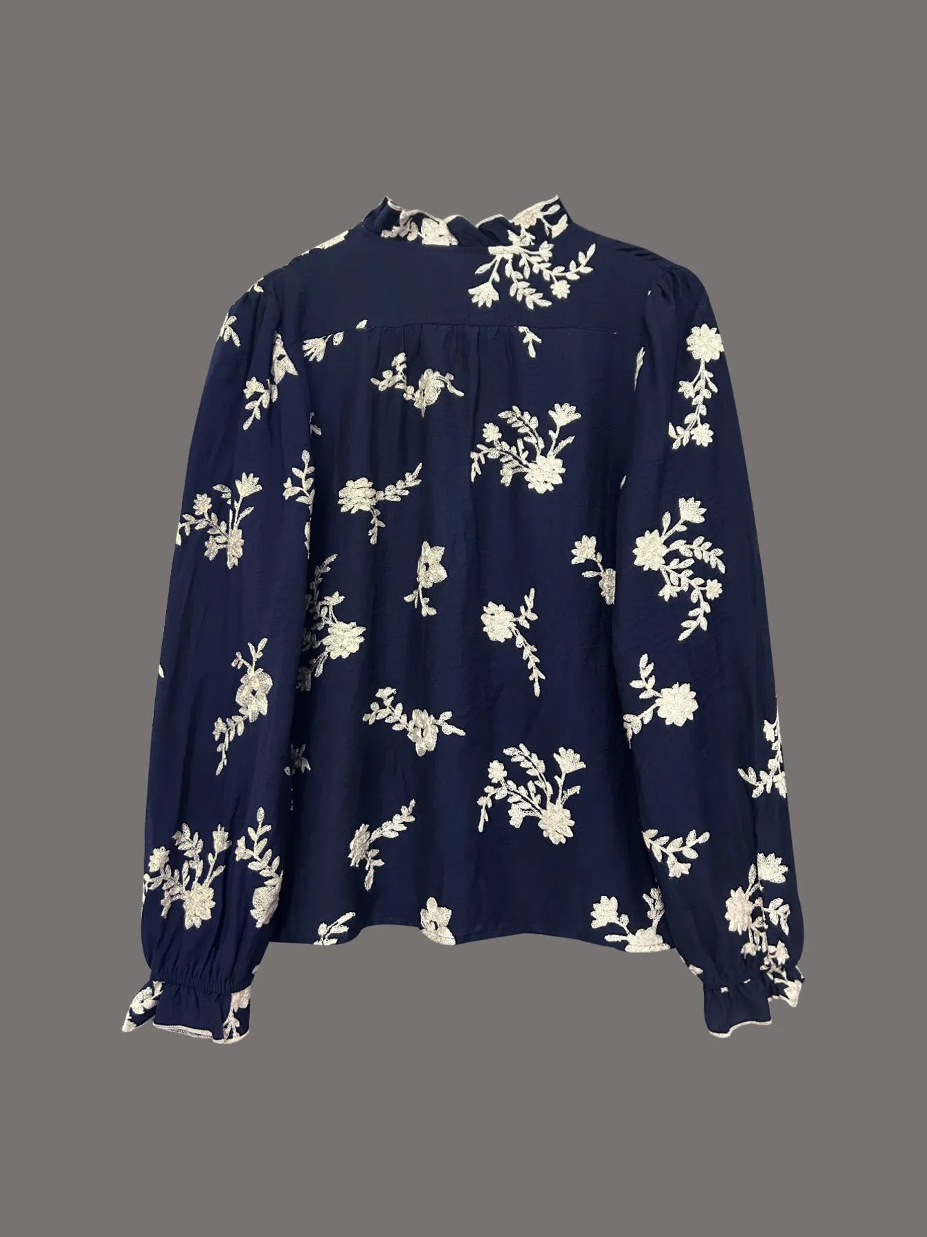 Flower Button Up Long Sleeve Shirt