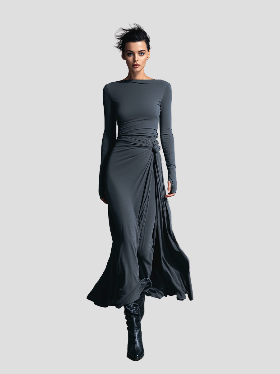 Liora Wrap Maxi Dress