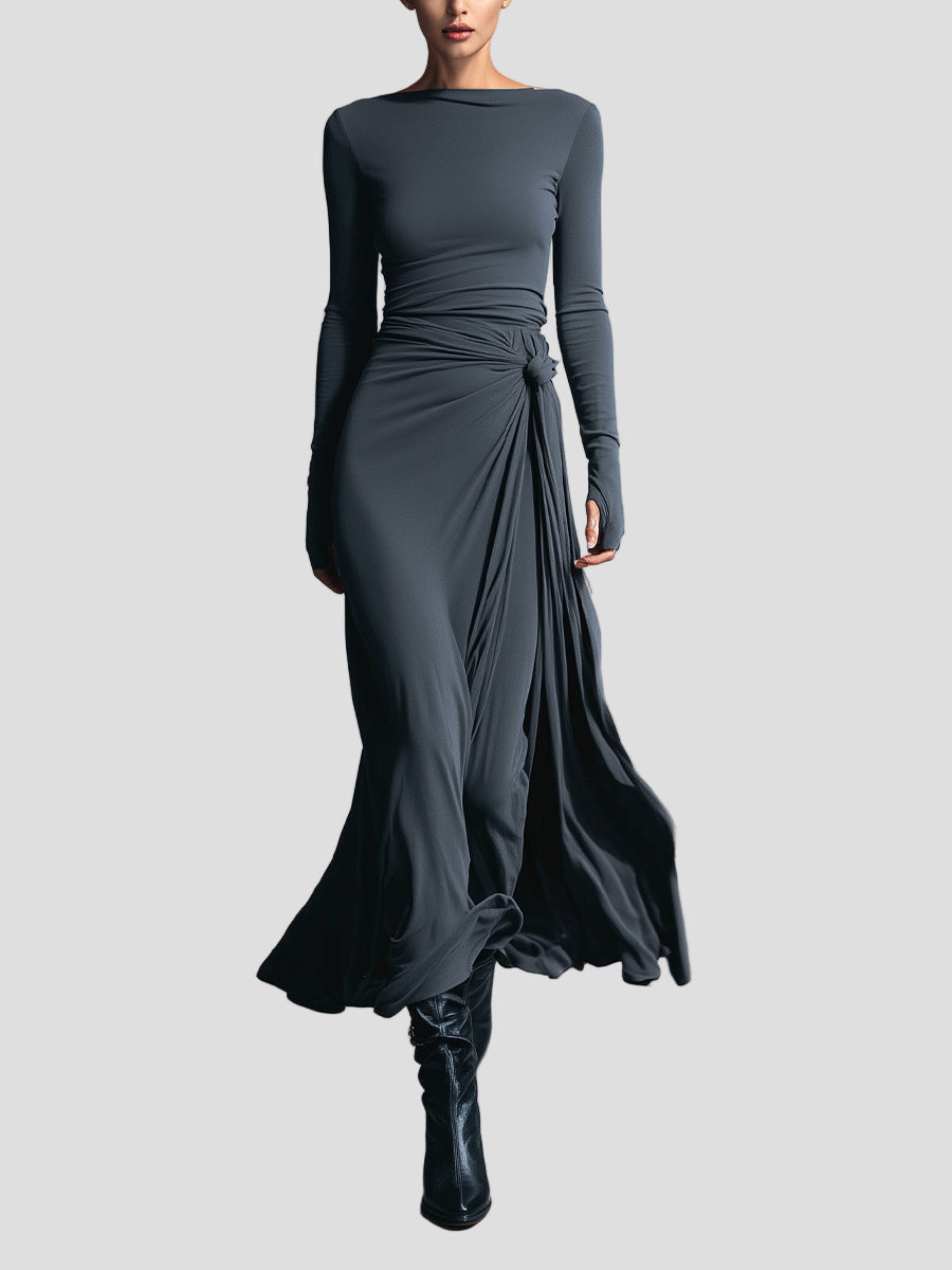 Liora Wrap Maxi Dress